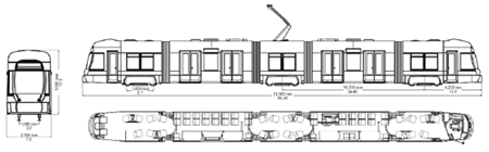 Technische Zeichnung Flexity Outlook Eskisehir